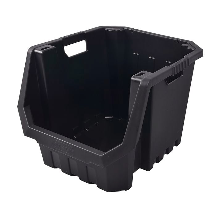 Tactix Heavy Duty Multi Purpose Stackable Storage Bin - 60L