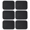 Argon Tableware 6x Rectangular Serving Trays - 56 X 41cm - Reusable Non Slip Stackable Rubberized Food Drinks Platter Tray