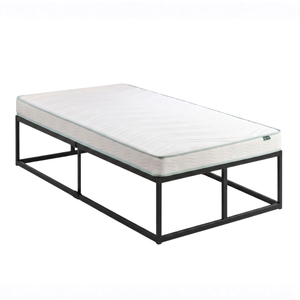 Zinus King Single Joseph Metal Bed Frame & Bonnell Spring Mattress Set, 45cm High, Essential Inner Spring
