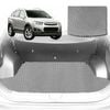 6D Diamond Car Boot Mat for Holden Captiva 7 CG, CG II2009-2015-(3rd Row folded/5 seater)-Cargo Mat-Grey-Outback GT