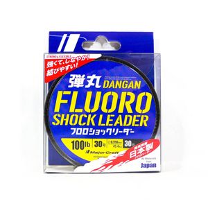Majorcraft Dangan Fluorocarbon Shock Fishing Leader 30m Clear 100lb