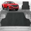 6D Diamond Ute Tub Mat for Holden Colorado Ute Dual Cab VE VF 2012-2016 (with factory plastic tub)-Black-Outback GT