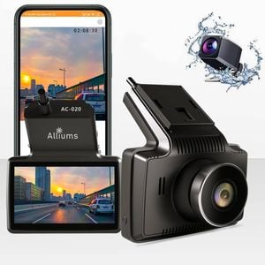 ALLIUMS 2K Dash Cam with Front & Rear, Wi-Fi, WDR, Night Vision, Parking & G-Sensor