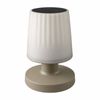 20cm Sage Green Solar and USB Rechargeable Cantrill Table Lamp