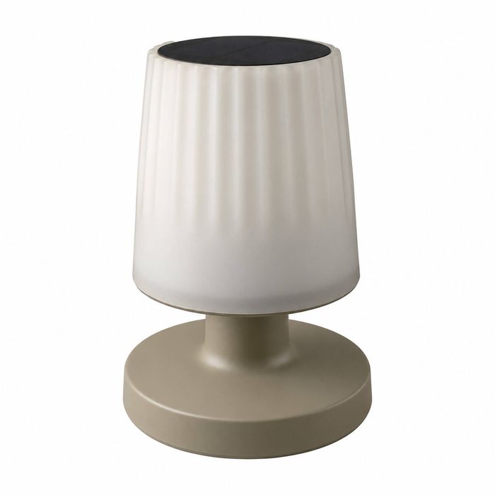 20cm Sage Green Solar and USB Rechargeable Cantrill Table Lamp