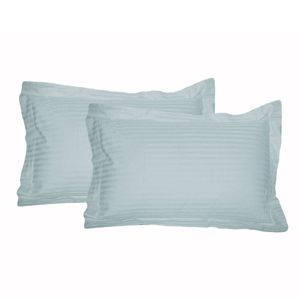 Accessorize 325TC Pair of Tailored Standard Pillowcases 48 cm x 73 cm Blue