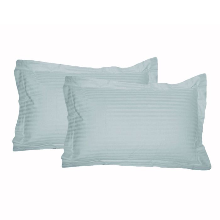 Accessorize 325TC Pair of Tailored Standard Pillowcases 48 cm x 73 cm Blue