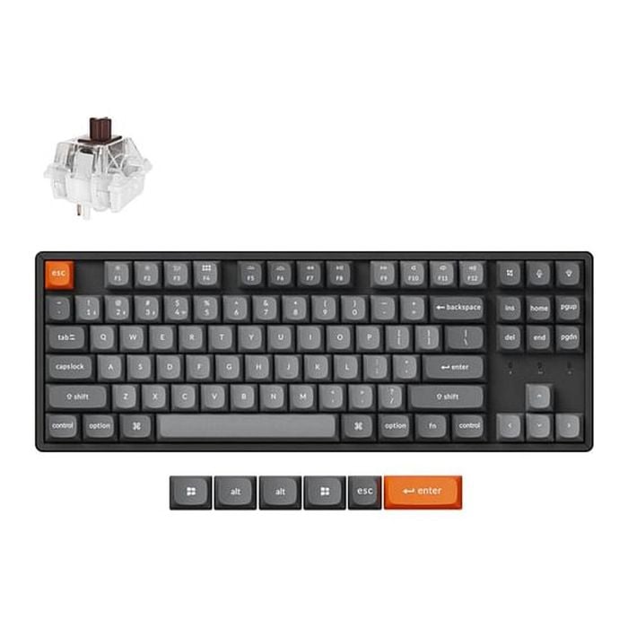 Keychron K8 Max Qmk/via Rgb Backlight Aluminum Frame Wireless Mechanical Keyboard - Brown Switch [kbkck8mj3]