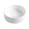 Attica 400mm White Matte Mellini Fluted Round Basin