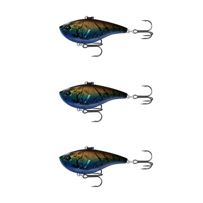 3x 13 Fishing 3 Inch El Diablo Vibe Lipless Crank Lures - Old Gregg
