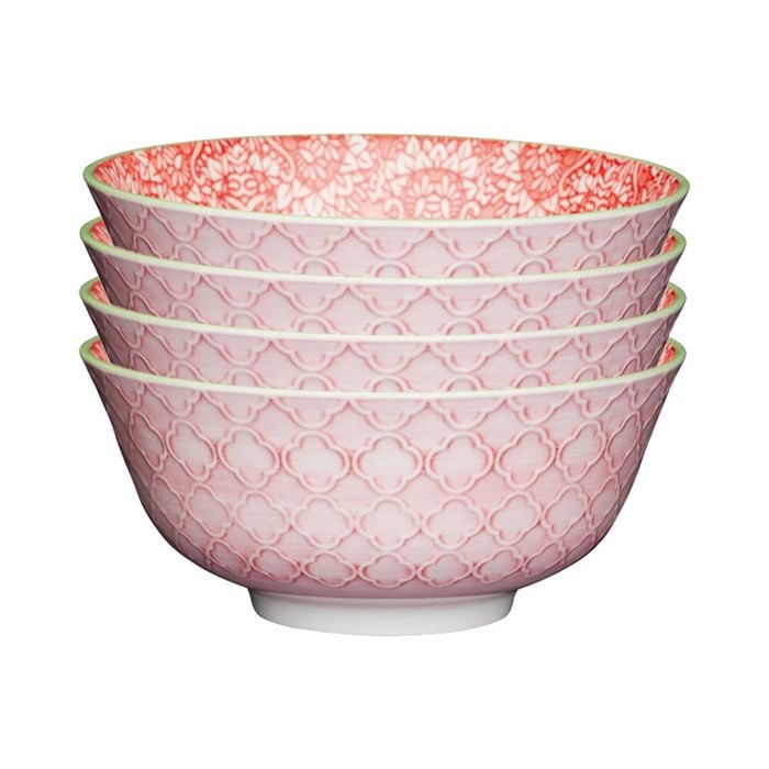 4PK Mikasa Does it All Glazed Bowl 15.7cm - Red Demask
