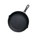 SOGA 26cm Round Cast Iron Sizzle Platter with Handle