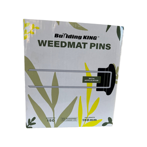 Building King 150mm Weedmat Pins with Applicator - 150 Pack