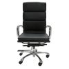 SK Designer Living | Eames Inspired Soft Pad Executive Office Chair High Back - Black