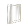 ProtectorAl 800 - 1200 x 1500mm Surfmist Aluminium Pool Gate Loop Top With Mid Rail
