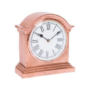 Ssh Collection Hutt Large Table Clock With Round White Face - Copper