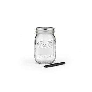 VIKUS 12 Pieces Canning Jars - 480ml Mason Jar Empty Glass Spice Bottles with Airtight Lids and Labels