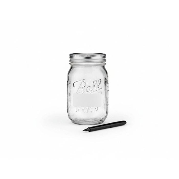 VIKUS 12 Pieces Canning Jars - 480ml Mason Jar Empty Glass Spice Bottles with Airtight Lids and Labels