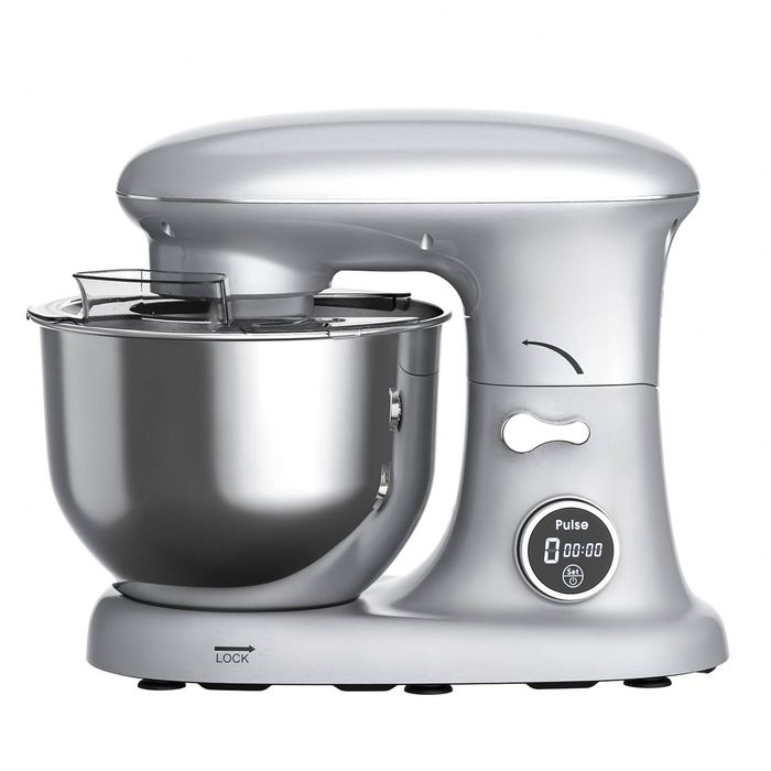 YOPOWER 6L Stand Mixer LED Silver 1400W
