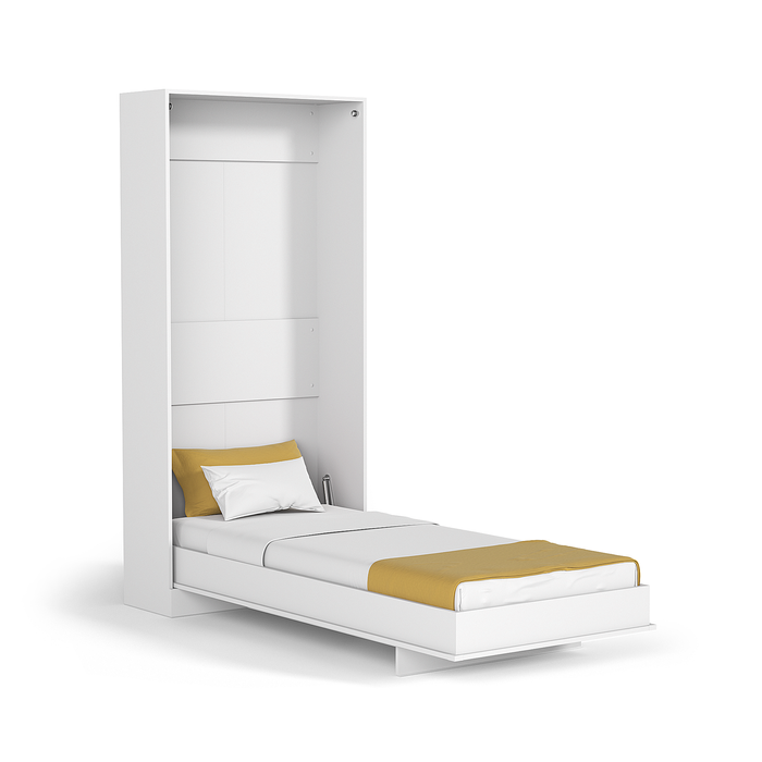 Eco Long Single Wall Bed With Mattress