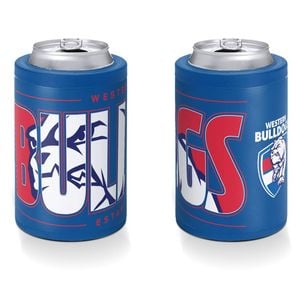 Western Bulldogs AFL Insulated Stainless Steel Can Cooler With Twist Top Lid