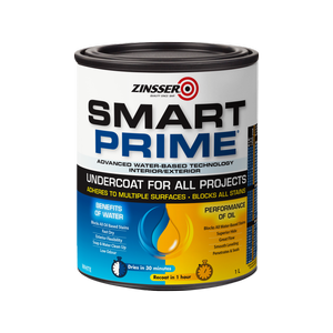Zinsser Water Based Smart Prime Undercoat - White 1L