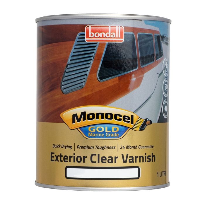 Bondall 1L Monocel Clear Gloss Gold Marine Grade Timber Finish