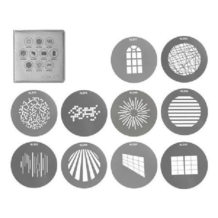 Nanlite Bowens Mount Projection Attachment GOBO Set 1 (10pcs in one set)