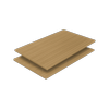 Lugna Sand Adjustable Cabinet Shelf - To Suit 750 x 280mm - 2 Pack