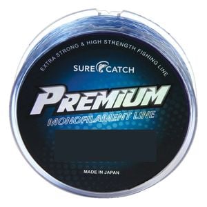 300m Spool of Surecatch Premium Monofilament Fishing Line - Blue Mono Line [Breaking Strain: 30lb]