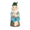 Northcote Pottery 10 x 22cm Dwarf Fishing Garden Statue