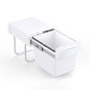 Practa 1 x 15L Base Mount Pullout Waste Bin