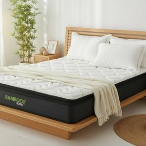 Royal Comfort Bamboo Bliss Pocket Spring & Memory Foam Mattress White Double