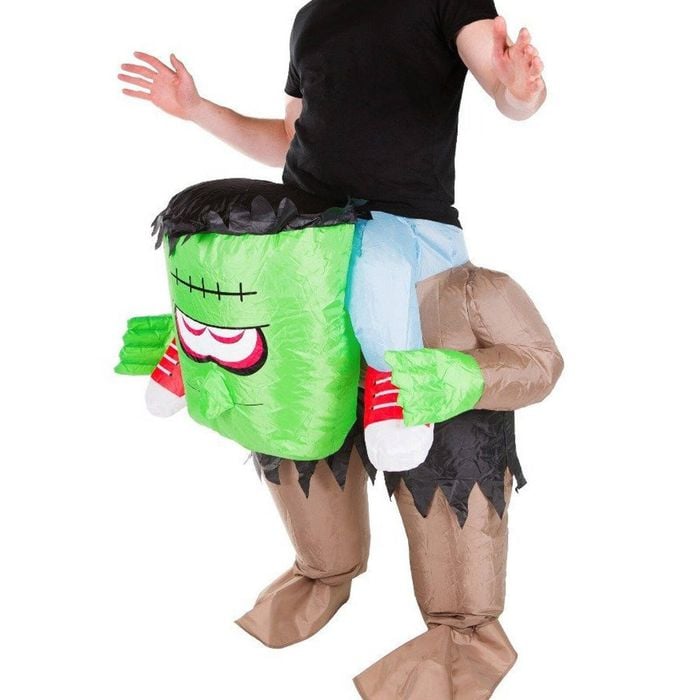 Inflatable Piggyback Adults Frankenstein Halloween Costume - One Size