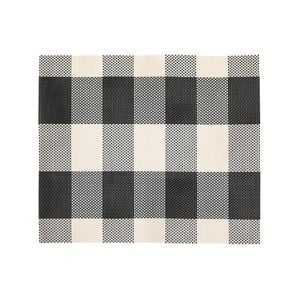 Icon Chef Plate Mats - Set of 6 - Black Gingham