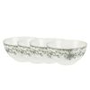 4x Casa Domani Rosetta Coupe Bowl Antique Green Porcelain Microwave Safe 12x6cm
