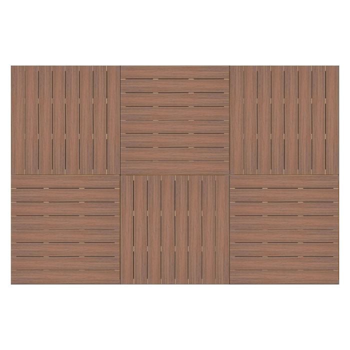 Good Times Decking 130-220 x 2288 x 3432mm Leatherwood Ekodeck 6 Module Kit
