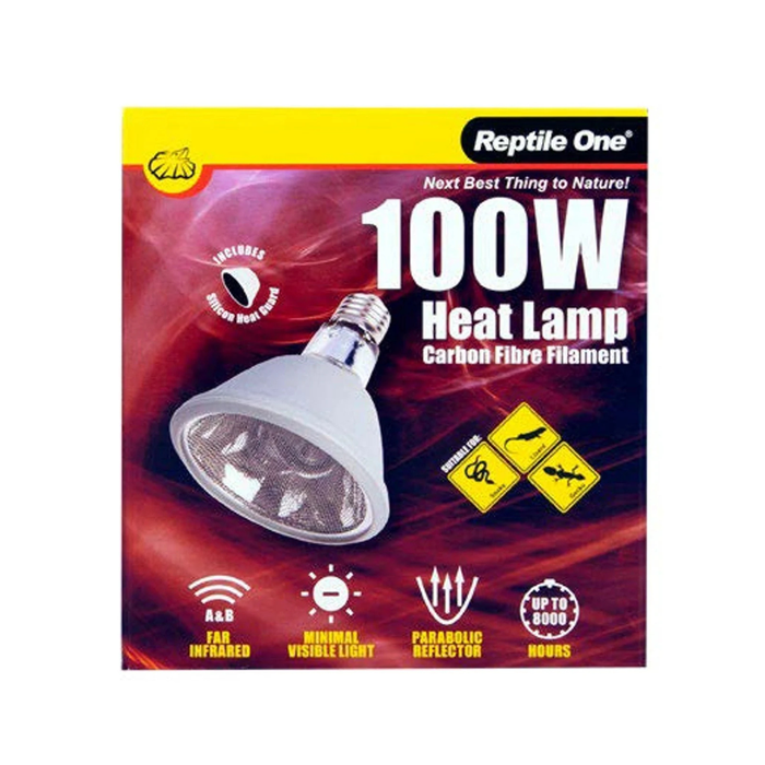 Reptile One Infrared Far Heat Lamp Carbon Fibre Filament 100w
