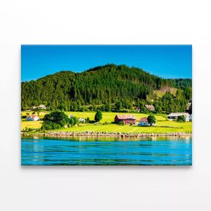 Scenery at the Ferry Crossing  Print 100% Australian Made 120 x 90cm  (Stretched)