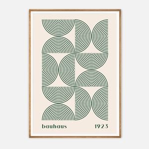 Galrie Bauhaus 1923 Art Print - Stunning Geometric Artwork for Modern Decor, Wood Frame, A0 84 x 119cm (33 x 47inch)