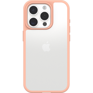OtterBox React Case For iPhone 15 Pro - Clear/Peach