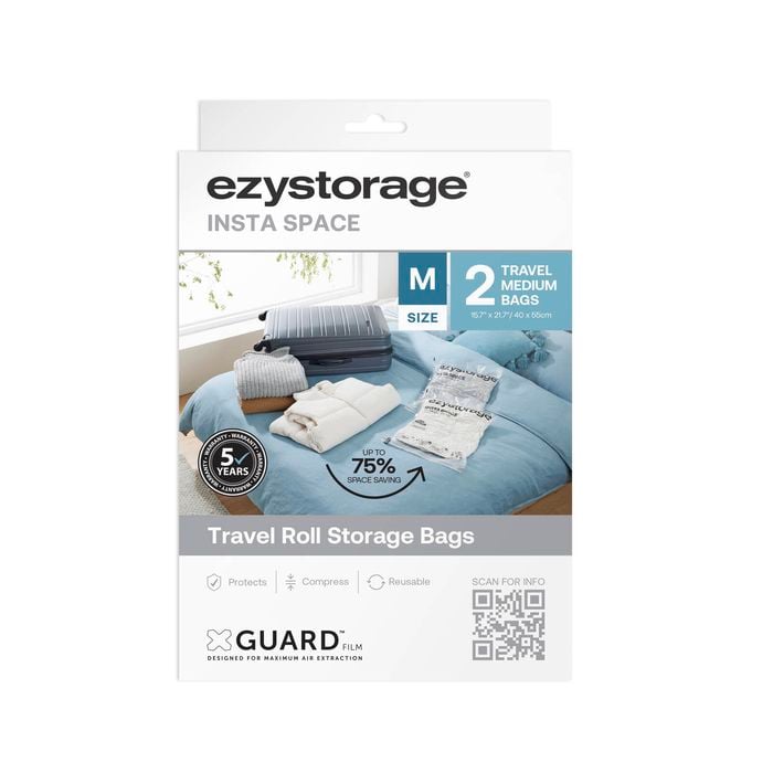 Ezy Storage Medium Insta Space Travel Storage Bags - 2 Pack