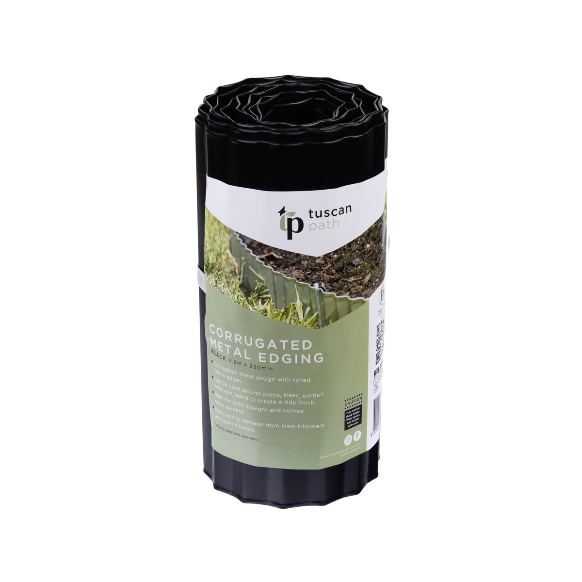 Tuscan Path 250mm x 3.2m Black Garden Edging - Bunnings New Zealand