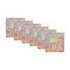 6pk Gibson Gifts Saffron Mini Jotter Stationery Notebook Floral Theme