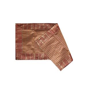 Ella Red Christmas Metallic Stripes Table Runner 40 x 160cm