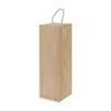 Harbour Housewares Wooden Wine Box - Single Bottle - Natural