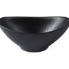 Maxwell & Williams Caviar Black Oval Sauce Bowl 11x4cm Porcelain Condiment Dish
