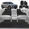 6D Diamond Car Floor Mats for SsangYong Korando 2019-Current-Full Set-Black-Outback GT