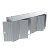 Build-a-Shed 0.8 x 5.2 x 2.0m Zinc Skillion Double Plus Double Hinged Side Doors Shed