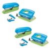 2pk Rapid F5 Home/office Mini Set W/stapler/staple/staple Remover/punch Hole Blu